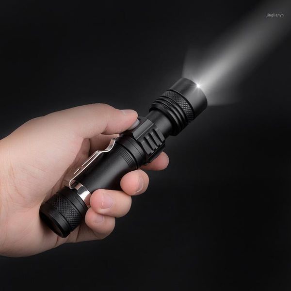 

flashlights torches t6 4 mode outdoor camping hiking waterproof zoom rechargeable leisure practical convenience durable1