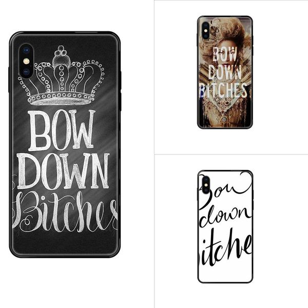 

bow down bitches for apple iphone 11 12 pro xs max xr x 8 7 6 6s plus 5 5s se soft tpu accessories case