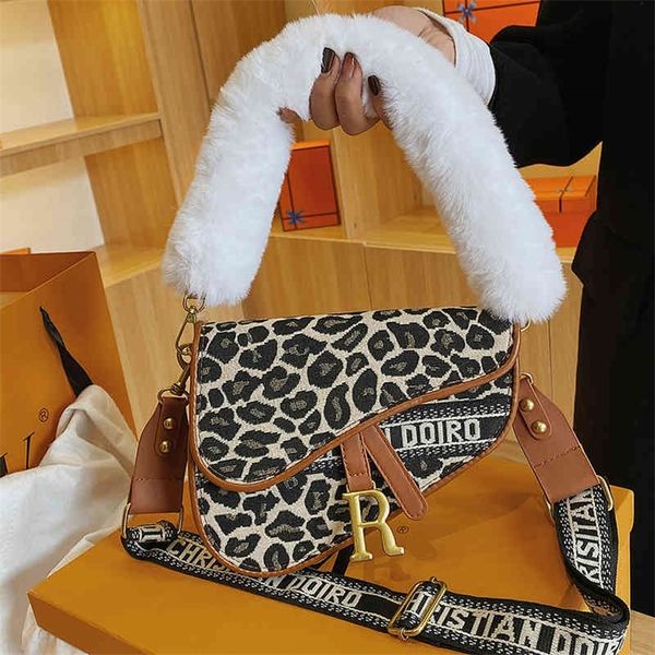 

outlet sale 80% off wide shoulder strap armpit bag women's hairy saddle 2022 new pattern fashion versatile messenger bag