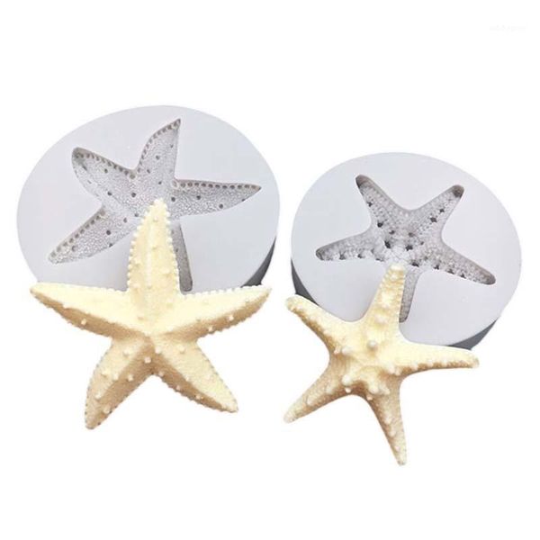 

baking moulds cake decoration tools diy sea conch starfish shell fondant candy silicone molds creative chocolate mold1