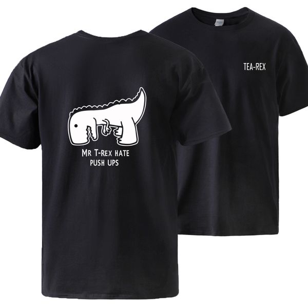 

new tea rex print mens summer short sleeve swear brand loose crewneck male loose tee hooded sweatshirt hoodie men t shirt