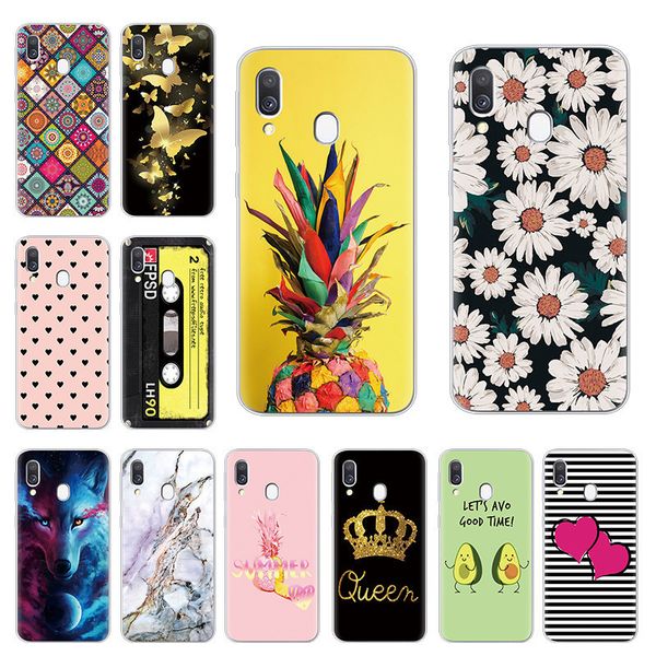 

case cases cover soft silicone tpu phone coque for samsung galaxy a40 a 40 a405 sm-a405f a405f cartoon shells