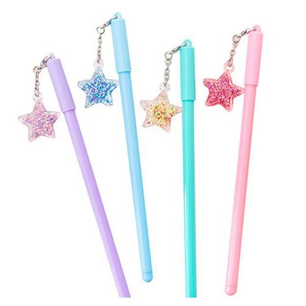 

cute creative student stationery gel pen couple small fairy net red pendant pendant pen wind chime black pen g jllnld sport777