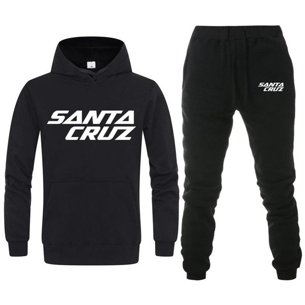 

santa pullover men/women hoodies tracksuit+sweatpant sweatshirt bike hip set 2020 mountain hop casual hoodie male hooded cruz nbdsk, Black