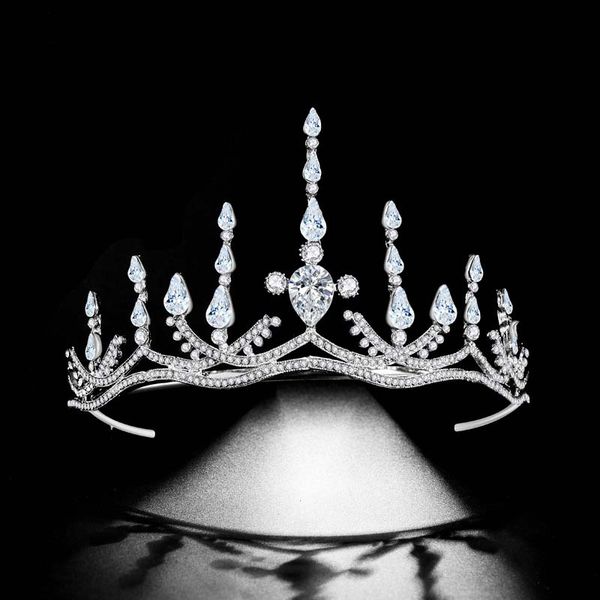 

acrddk luxury shiny baroque rhinestone tiaras crowns wedding headband handmade bridal crown women hairband, Golden;silver