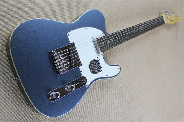 

6 strings metallic blue electric guitar,rosewood fretboard