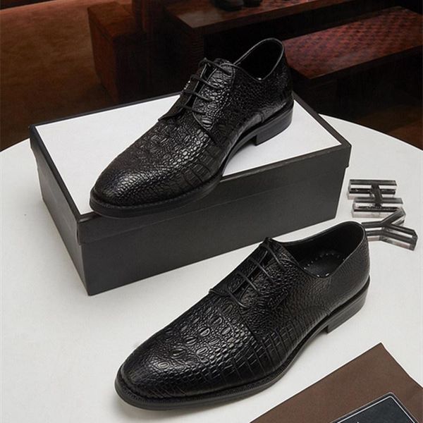 

a1 designers leather designers luxurys dress shoes for men casual oxfords male business formal footwear homme flats plus size wedding party, Black