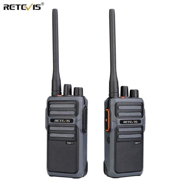 

retevis rb617 pmr walkie talkie 2pcs 4400mah large battery type-c usb charging two-way radio comunicador frs rb17 walkie-talkies
