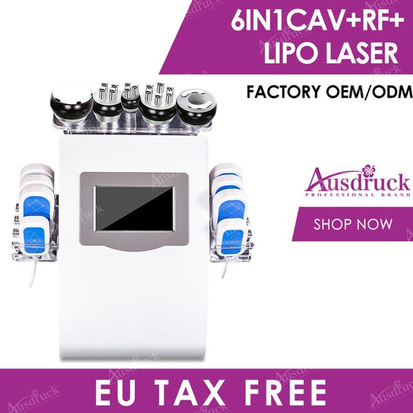 

eu tax vacuum 40k cavitation ultrasonic slimming rf diode lipo cold laser lllt machine
