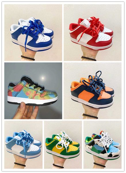 

2020 dunk sb kids running shoes boys girls casual fashion sneakers athletic children walking toddler sports trainers, Black