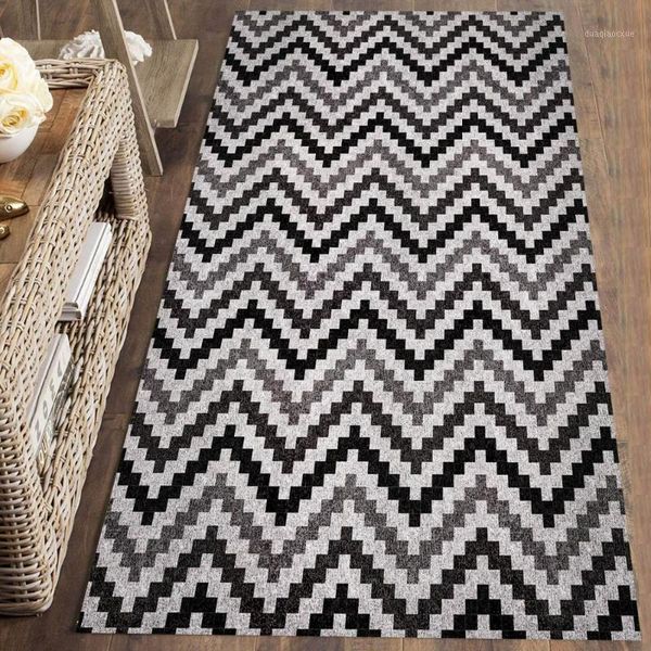 

carpets else black grayw zigzag stripes lines nordec 3d print non slip microfiber washable runner mats floor mat rugs hallway carpets1