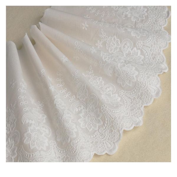 

eter/pack 21cm beige-white cotton embroider lace cloth sewing ribbon lace fabric accessories x196 eter/p jllxpz