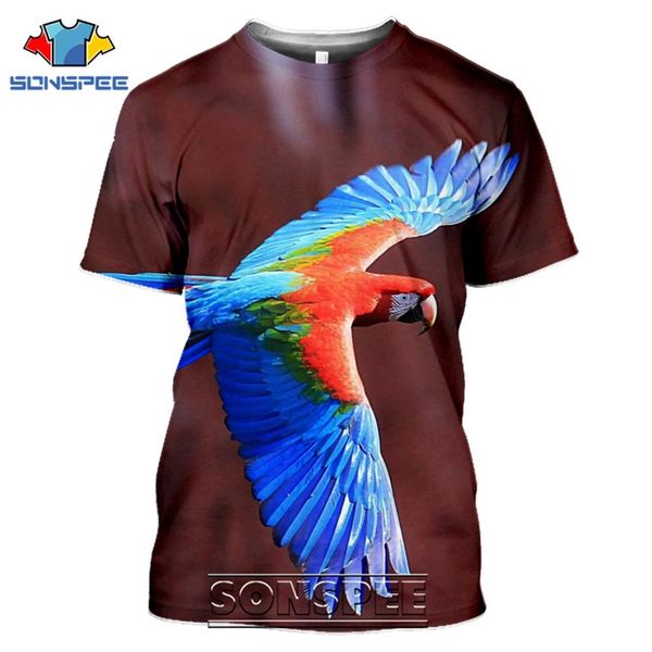 

bird parrot summer men 3d print shirts funny hentai oversized men clothing