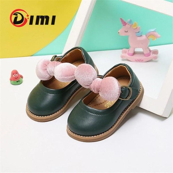 

dimi 2020 autumn genuine leather baby girl shoes fashion cute bow princess leather shoes non slip tendon bottom toddler shoes qylfgw mywjqq, Black