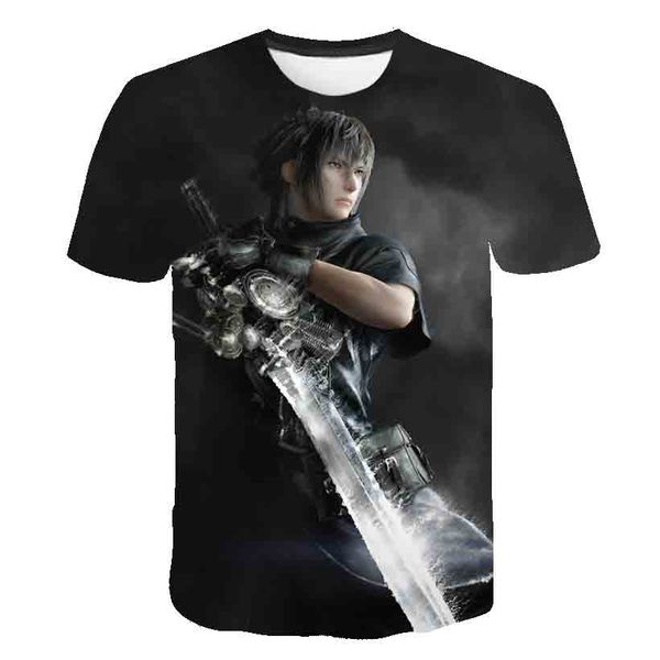 

japanese game final fantasy anime satanist moive graphic 3d print shirts harajuku aesthetic anime men clothing