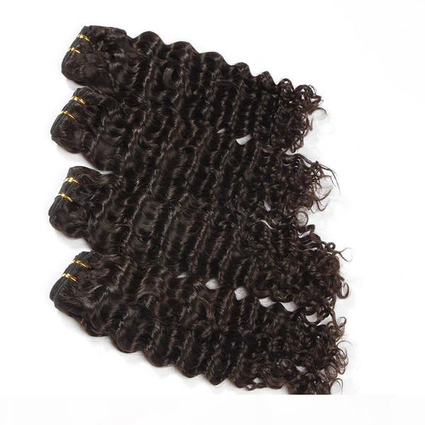 

brazilian human hair weave bundles 1 pc 100g brazilian deep wave hair weft 10-30 inchs brazilian off black color hair extensions