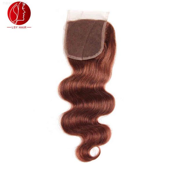 

straight closure body 4 * 4 33# front lace hu wig, Black