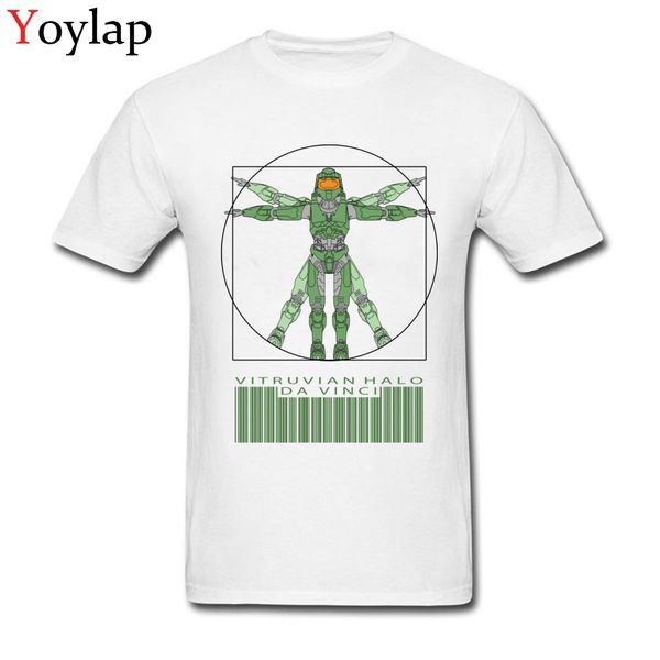 

sport vitruvian halo t-shirt men cotton & tees fashion summer autumn crew neck short sleeve clothes cool design black/white