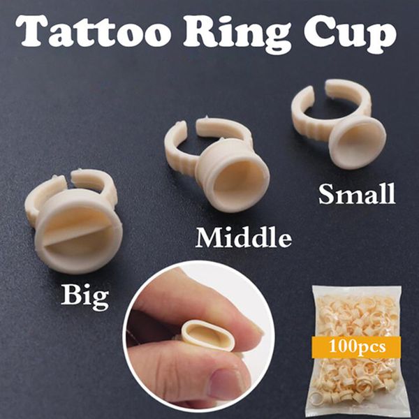 

disposable permanent makeup ring divider soft silicone tattoo ink cup tattoo pigments holder ring for false eye lashes extension