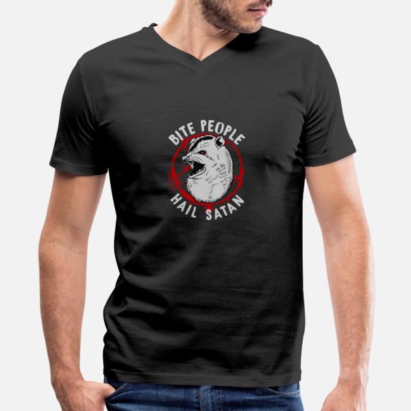 

bite people hail satan i pentagram possum product t shirt classic anime o-neck tracksuit hoodie sweatshirt