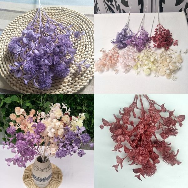 

multi colors artificial rime home decor decorate simulated dandelions pure handwork horticultural flower arrangement new arrival 4 8ly l1