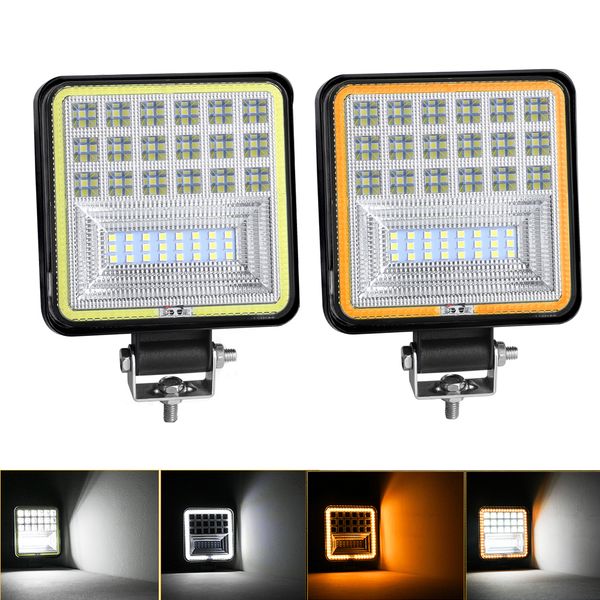 

2pcs led light bar worklight 72w 24led wrok light for truck tractor suv atv 4 i 4x4 fog lamp spotlight car led headlights12v 24v
