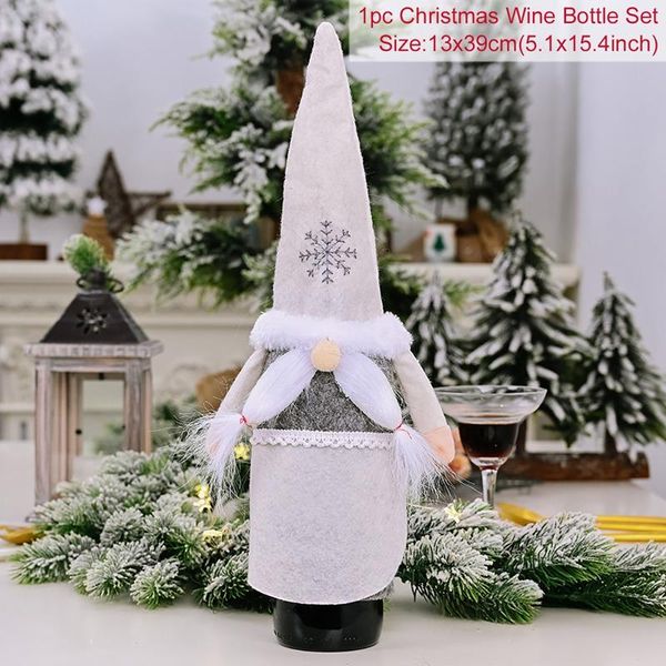 

рождество безликий бутылки вина обложка с рождеством декор для дома xmas навидад ноэль подарки cristmas украшение новый год 2021 bbyext