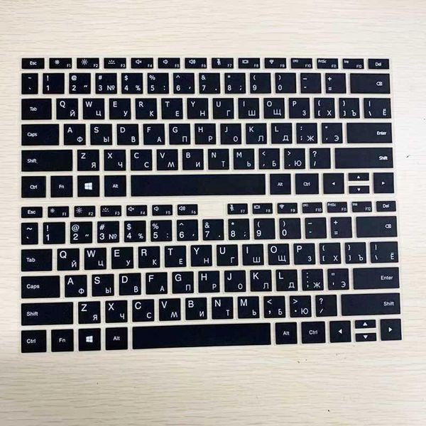 

keyboard covers russian language letter silicone cover sticker for huawei matebook 13 x pro 13.9 2021 notebook guard protective film1