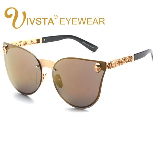 

sunglasses ivsta fashion luxury women brand designer skull sun glasses for ladies retro uv400 anti-reflective steampunk gothic, White;black
