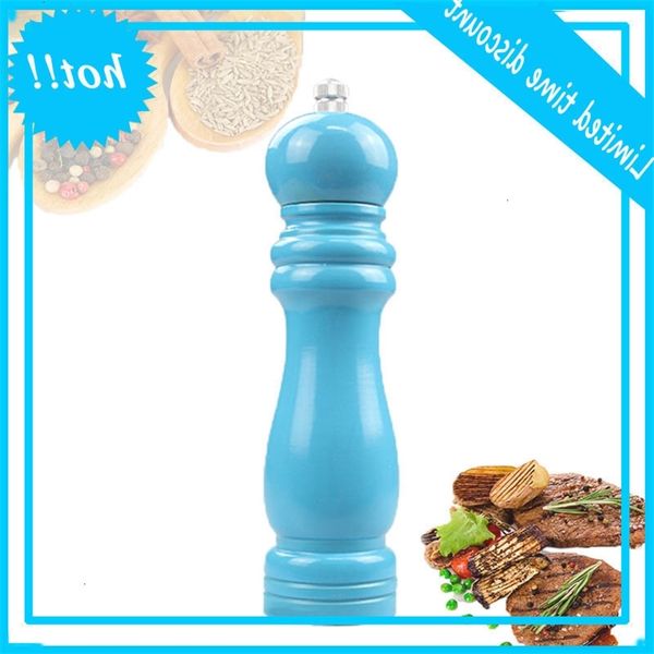 

wood salt manual peppermint spice mill kitchen accessories