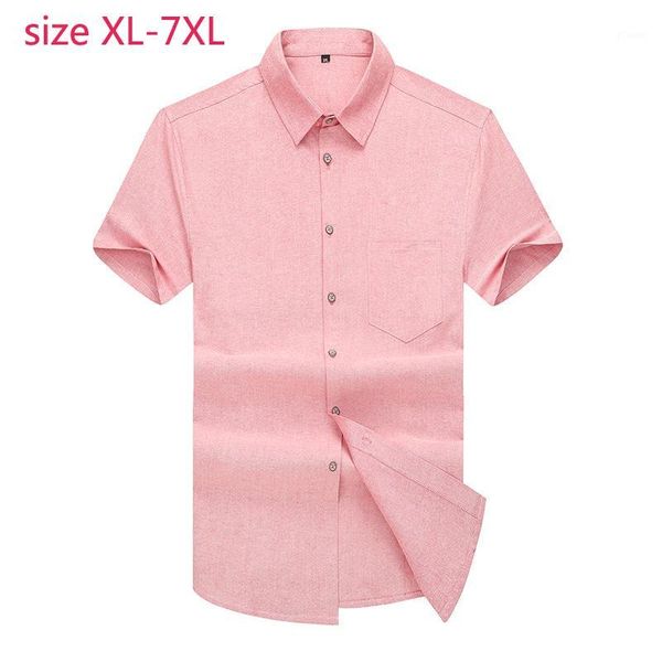 

new arrival fashion suepr large summer men short sleeve cotton oxford casual shirts plus size xl 2xl 3xl 4xl 5xl 6xl 7xl1, White;black