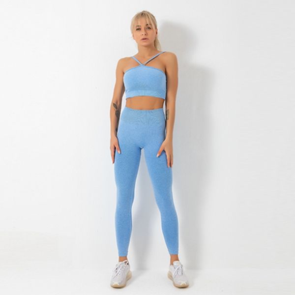 

new fashion designer women's cotton yoga suit, sportswear, fitness 2-piece, 2-piece bra or t-shirt and tights set 0012, Gray