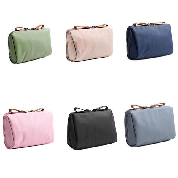 

solid cosmetic bag korean style women makeup bag pouch toiletry waterproof makeup organizer case necessaire1