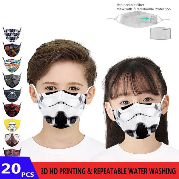 

factoryrajfhd painting designer masks protective 3d pm 2.5 5 layers filters mouth-muffle anti dust reusa kids face mask