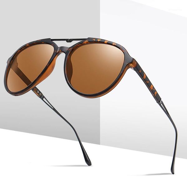 

new polarized sunglasses men women black trendy retro pilot female driving sun glasses for car feminino1, White;black