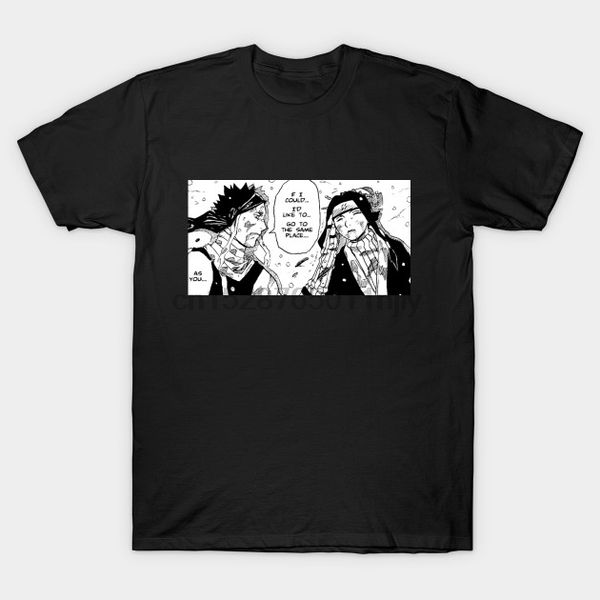 

men tshirt zabuza and haku death scene (manga) naruto t shirt(1) printed t-shirt tees sport hooded sweatshirt hoodie
