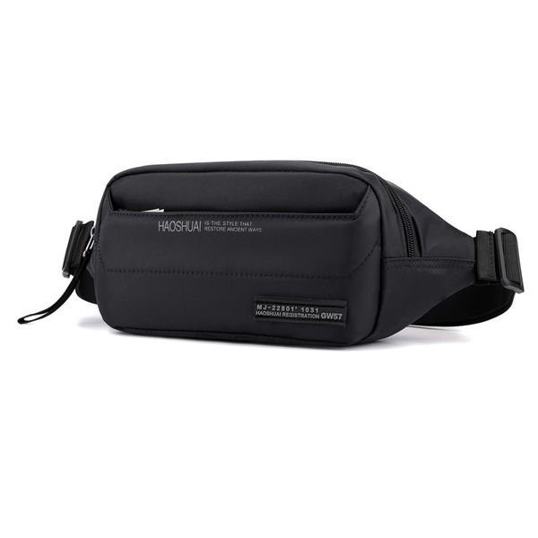 

men nylon hip bum fanny pack money pouch multi-pocket new fashion sling crossbody chest pack male waist belt bags t200717