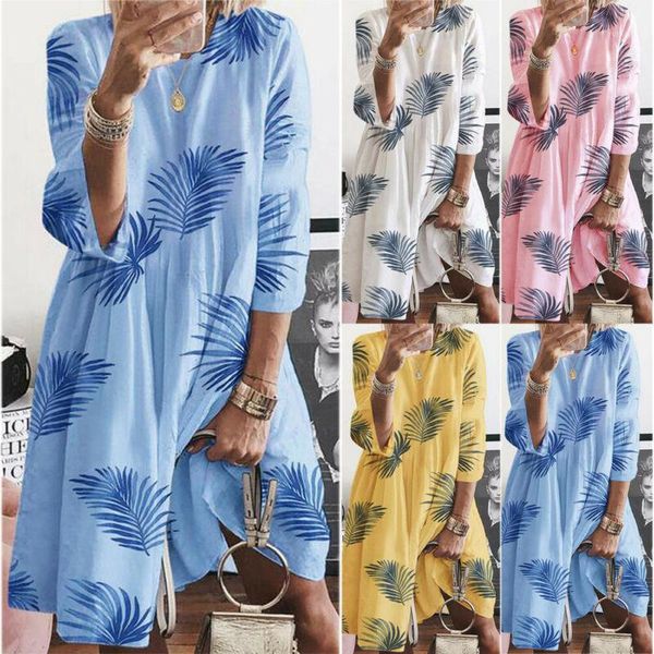 

dress 2019 autumn women summer boho long maxi dress evening party beach sundress loose femela clthing1, Black;gray