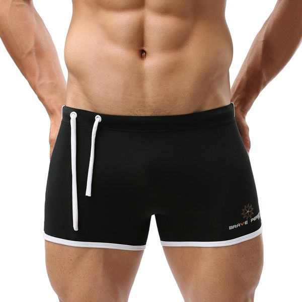 

new mens swimming trunks suits surfing board beach solid briefs maillot de bain bottoms shorts male sungas de praia homens y1209