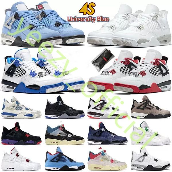

women men 4 mid basketball shoes casual sport designer sneaker university blue red white purple black pink bred trainers 2022 valentine&#039
