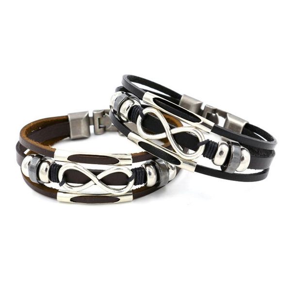 

eif dock infinity handmade bracelet vintage friendship leather bracelet set infinity love couples bracelet set infinity qylhug