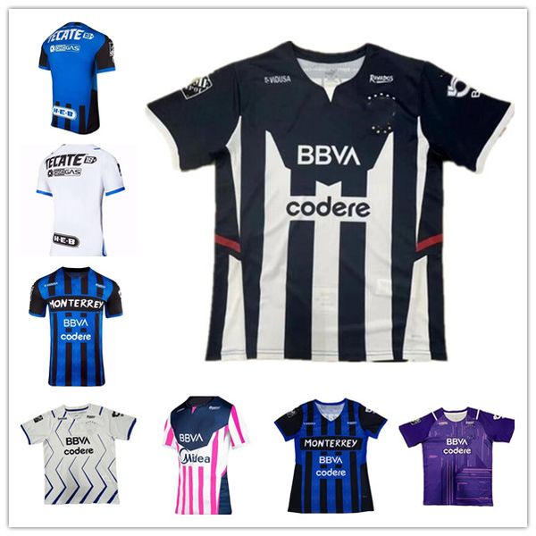 

21 22 monterrey r.funes mori m.meza j.campbell mens soccer jerseys home away football shirt v.janssen d.vergara camisetas de futbol, Black;yellow