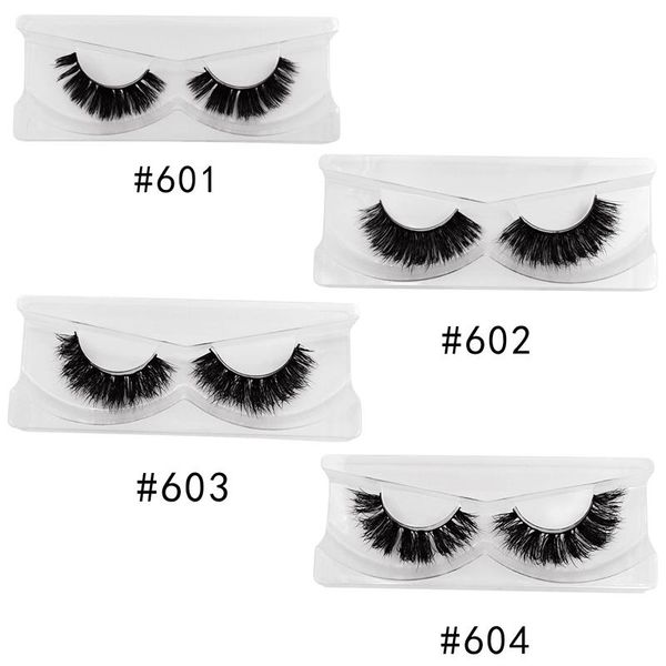 

fluffy eyelashes 1 pair real mink eyelashes reusable makeup fake lashes big volume soft false full strip eyelash
