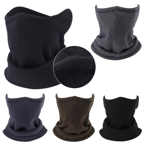 

scarves winter polyester thermal balaclava neck gaiter headband half face cover cold weather warm tube ring scarf bandana women men, Blue;gray