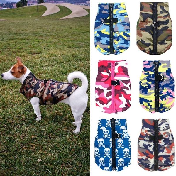 Wasserdichter Hundemantel Winter-Welpen-Kleidung Camo-Muster Kleine Hundejacke Chihuahua Yorkie Kleidung Petshop Ropa Para Perro XS-L Y200922