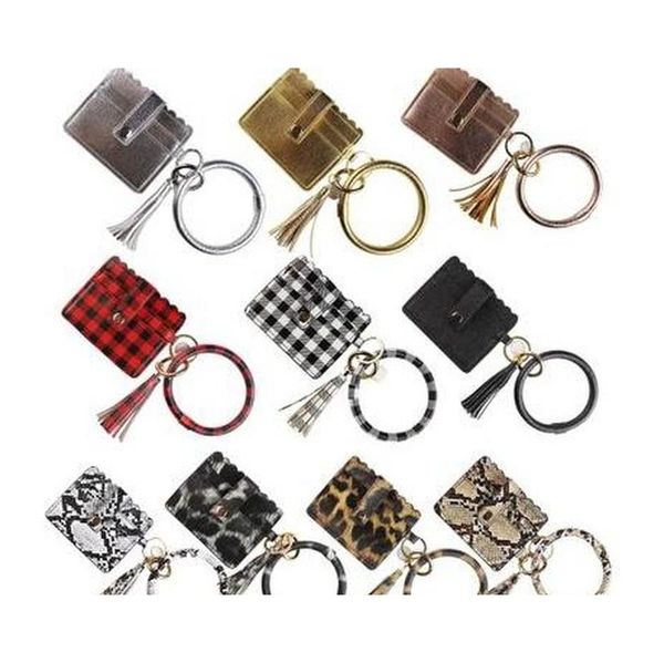 

pu leather bangle bracelet card bag wallet keychain wristlet keyring leopard handbag leather bracelet credit card sqcaeh bbgargden, White