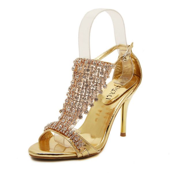 

2021 new flat-heeled sandals, star-studded banquet wedding shoes, , rhinestone sandals. zbwr, Black