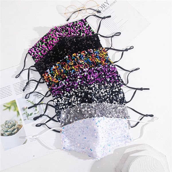 

reusable bling washable factory pm2.5 care fashion shield sequins shiny face cover anti-dust pm 2.5 mouth mask 1 prba3