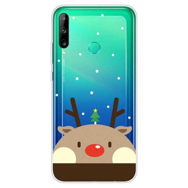 

for huawei p40 lite e christmas series transparent tpu protective case
