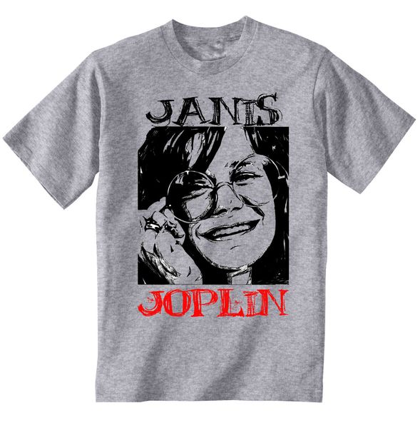 

janis joplin american singer legend - new cotton grey tshirt sport hooded sweatshirt hoodie